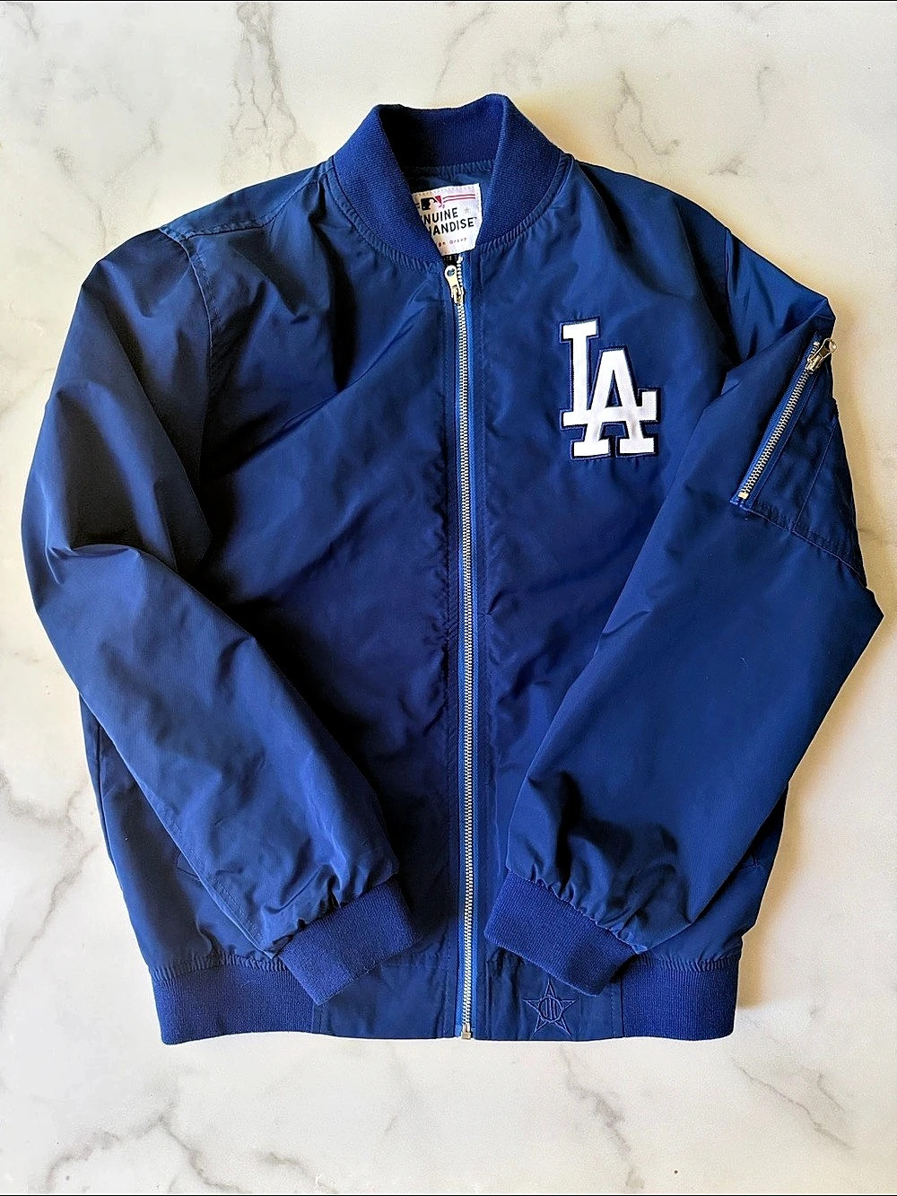 MLB Los Angeles Dodgers Jacket Blue Medium Like New